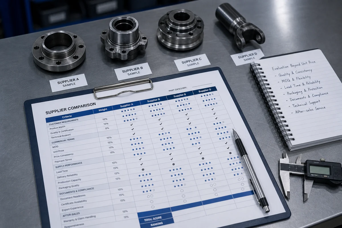 How to Compare Auto Parts Quotations from Chinese Suppliers