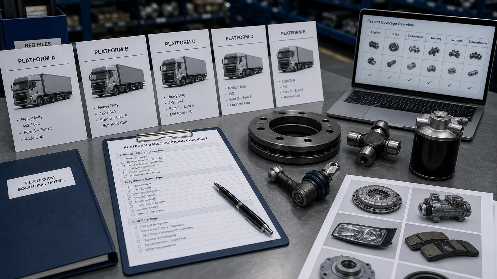 Commercial vehicle aftermarket parts sourcing scene